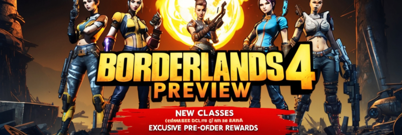 Borderlands 4 Preview Unveils New Classes and Exclusive Pre-Order Rewards