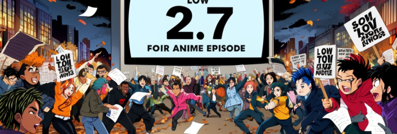Anime Season in Crisis: Episode's 2.7 Rating Sparks Community Outrage