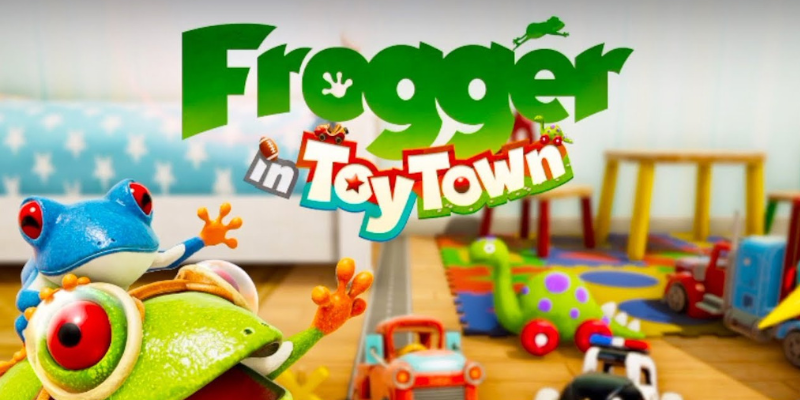 Frogger in Toy Town logo