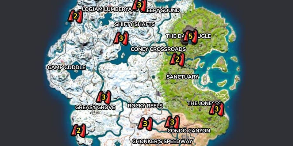 fortnite game map