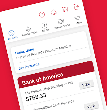 Bank of America Mobile Banking Screenshot 1